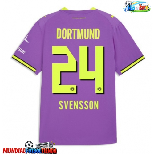 Camiseta Borussia Dortmund Daniel Svensson #24 Tercera Equipación Replica 2026-27 mangas cortas